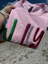 Load image into Gallery viewer, Pink Jolly Merry (Christmas) Sweatshirt
