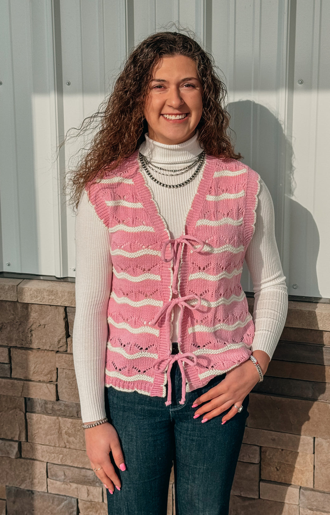 The Amelia Crochet Sweater Vest