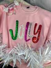 Load image into Gallery viewer, Pink Jolly Merry (Christmas) Sweatshirt
