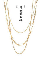 Load image into Gallery viewer, Gold Three Layered Necklace
