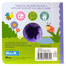 Load image into Gallery viewer, Itsy Bitsy Spider Nursery Rhyme Finger Puppet Board Book
