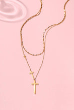 Load image into Gallery viewer, GOLD CROSS NECKLACE
